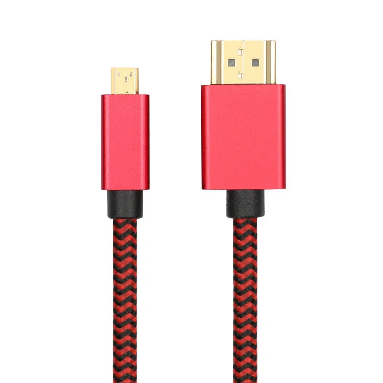 Кабель-адаптер Micro HDMI-HDMI с разъемом Папа-папа поддерживает 4K 60Hz Ethernet Аудио-возврат