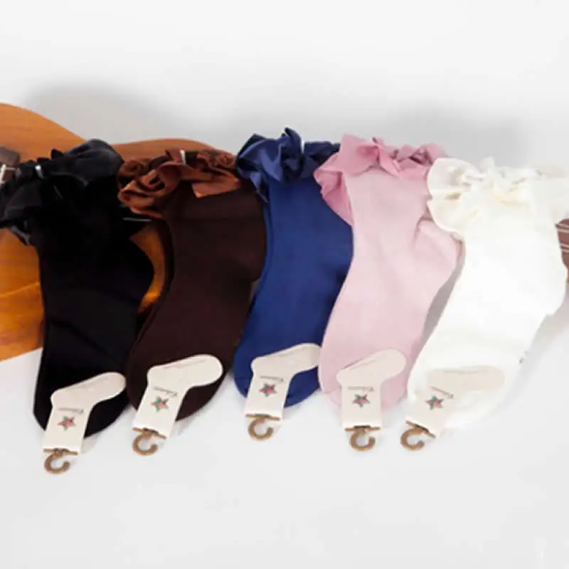 2019 детские носки для девочек большие чистые цветные принцессы атласные