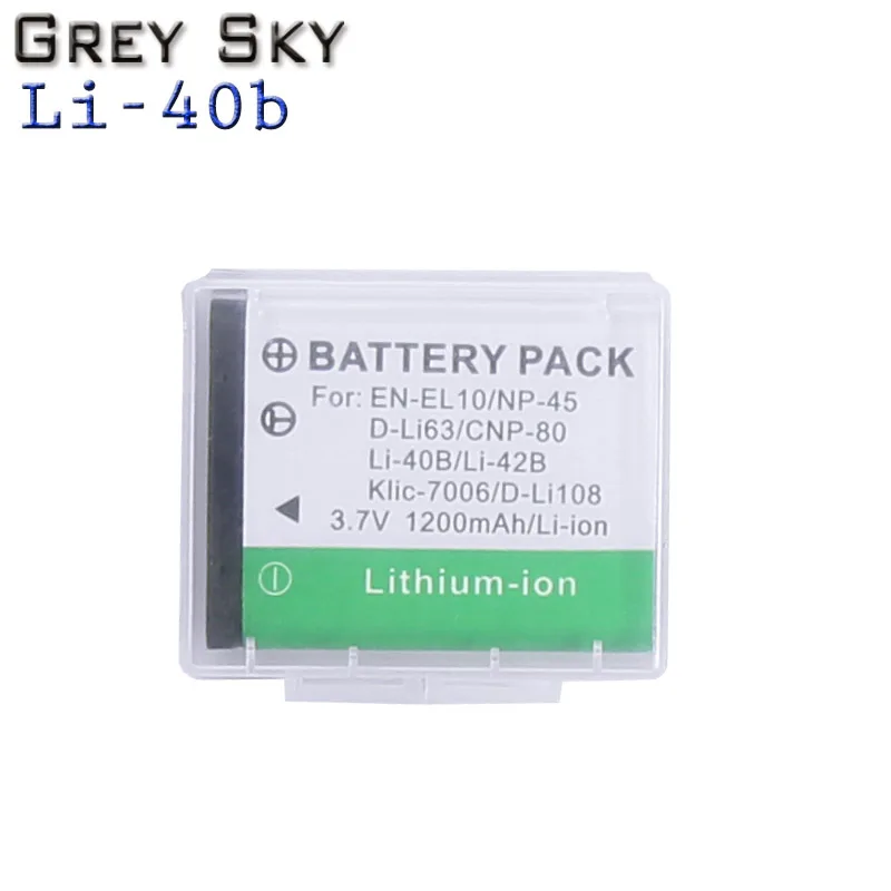 1 battery 6 x Li-40B LI-42B LI 40B 42B LI40B батареи+ ЖК USB зарядное устройство для FUJIFILM NP-45 NP 45 NP45 NP 45A 45B 45S для Nikon EN-EL10 - Цвет: 1 battery