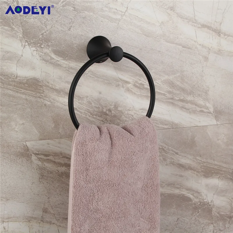 AODEYI аксессуары для ванной комнаты матовый черный настенный держатель бумаги