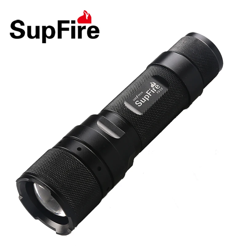 Светодиодный зум фонарик Supfire F3 L2 масштабируемый светодиодный мини для Nitecore Olight