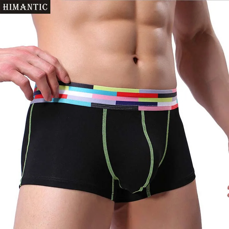 Хлопковые сексуальные мужские боксеры дышащие шорты для мужчин мужская домашняя