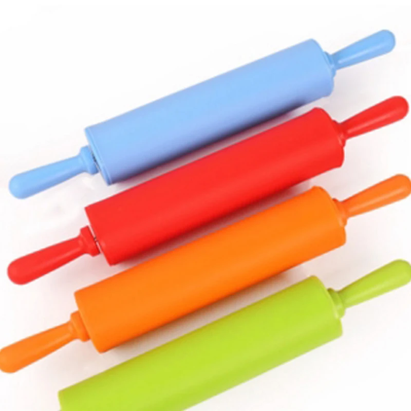 Антипригарный силиконовый рулонный штифт для пищевых продуктов Fondant Rolling Pin DIY