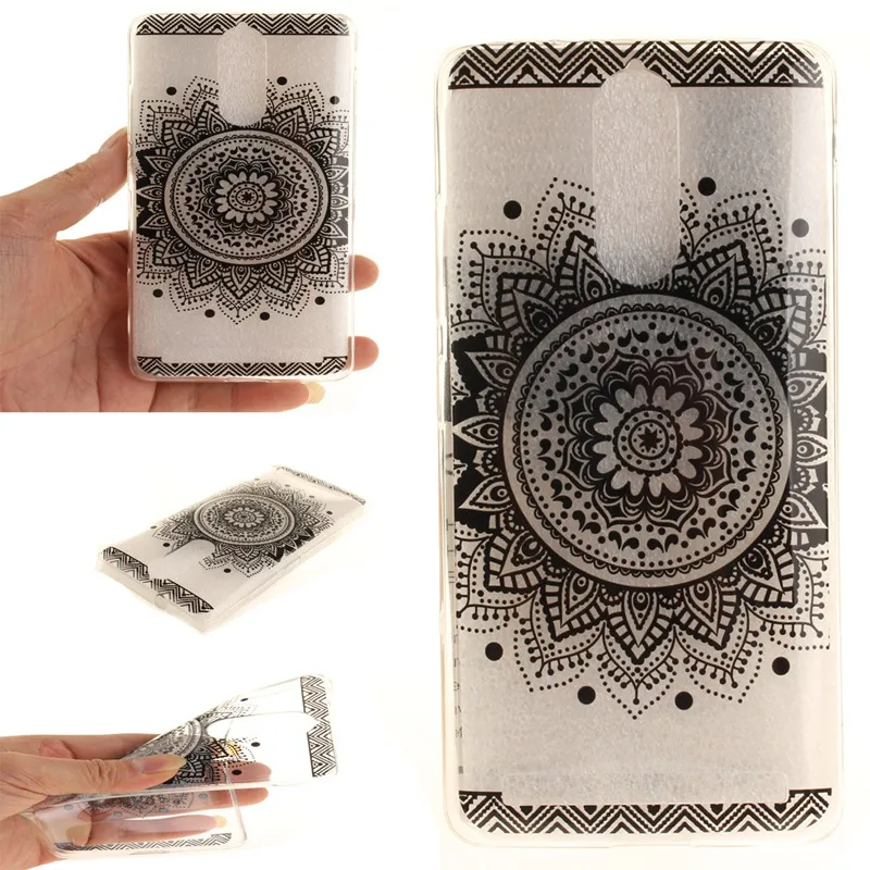 Ultra-thin Girl Pattern Painted Soft TPU Transparent Hollow Silicone Case For Lenovo K5 Note Campanula feather Phone Covers |