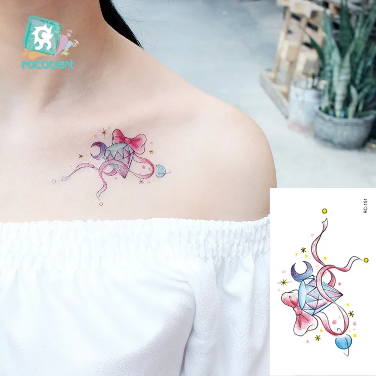 RC151 Bindi индийские Временные татуировки Роза Лотос Баллер девушка маленькая временная татуировка наклейка актриса макияж Tatuaje Фестиваль Татуировки - Цвет: RC151