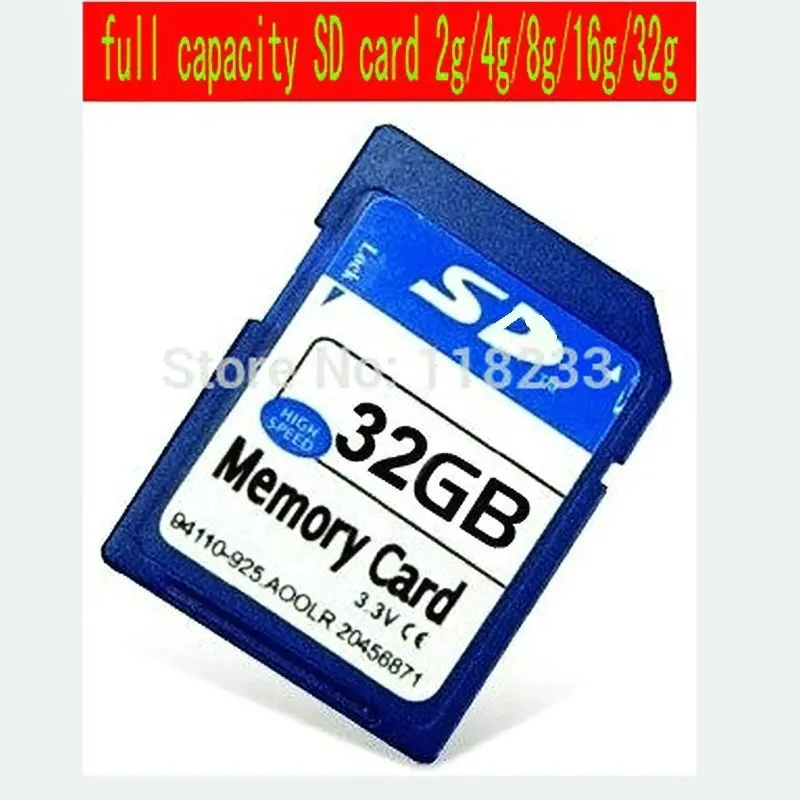 Бесплатная Доставка Реальная емкость 4 ГБ 8 16 32 64 128 Класс sd 10 sdhc карты памяти secure