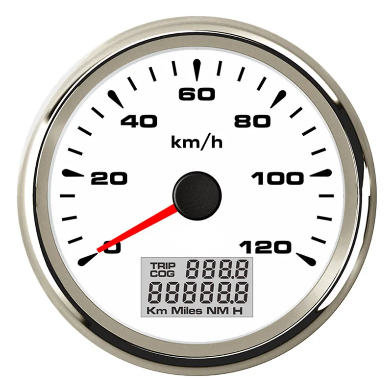8 color Backligt 85 мм Лодка gps Спидометр 120kmh 200kmh цифровой одометр спидометр 12V 24V для грузовика Лодка Автомобильный спидометр IP67 Водонепроницаемый - Цвет: 8 color Backligt