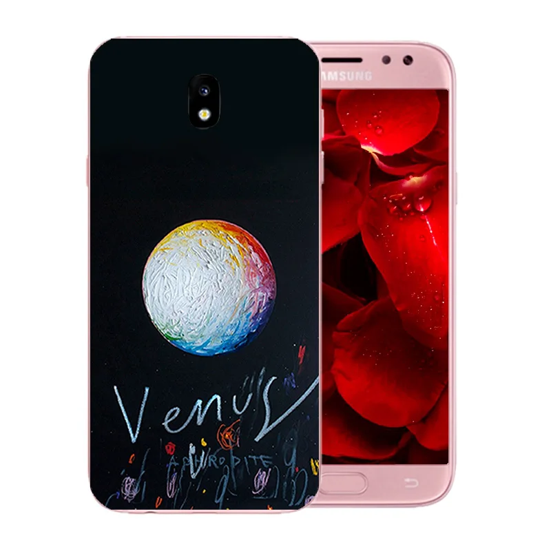 For Samsung Galaxy J5 2017 Phone Case Silicone Space Moon Pattern Gel Cover for Pro J530F Europe Version Protect Shell |
