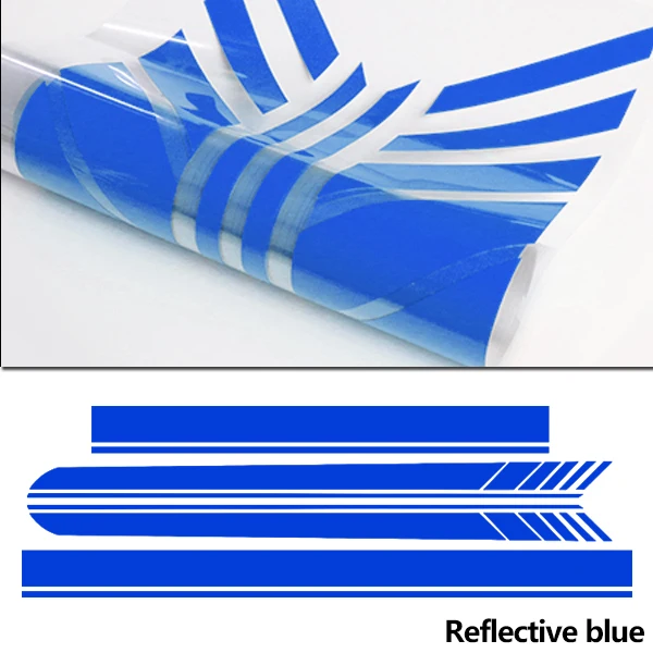 Reflective Blue Издание 1 капот автомобиля крыши гоночная боковая юбка в полоску Виниловая Наклейка для Mercedes Benz C63 Coupe W205 AMG C200 C250 аксессуары - Название цвета: Reflective Blue