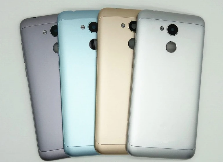 Задняя крышка батареи для huawei Honor 6A Play задний корпус металлическая задняя дверь камера Стекло Объектив Боковая кнопка запасные части