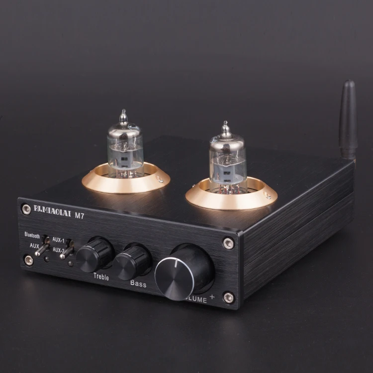 GHXAMP Bluetooth 6J1 ламповый желчный предусилитель усилитель 3,5 стерео HIFI DC 12 В ламповый предусилитель с высоким басовым регулятором тона 1 шт