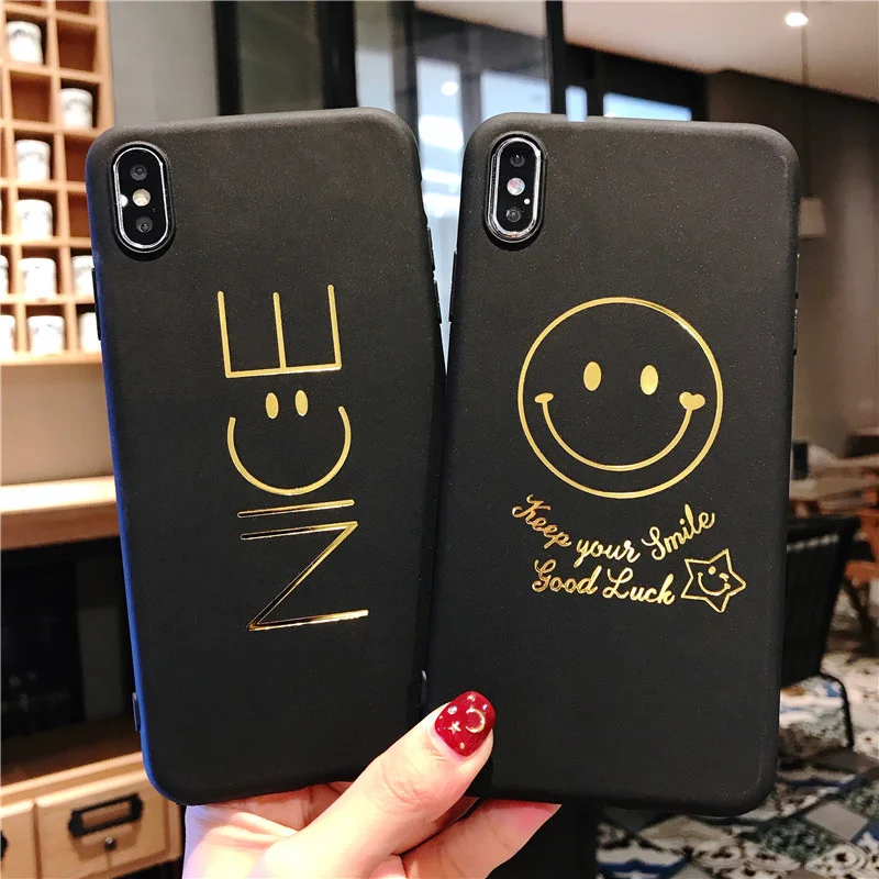 Чехол для телефона Lovebay iPhone 6 6s 7 8 Plus X XR XS Max мягкий чехол из ТПУ с золотыми