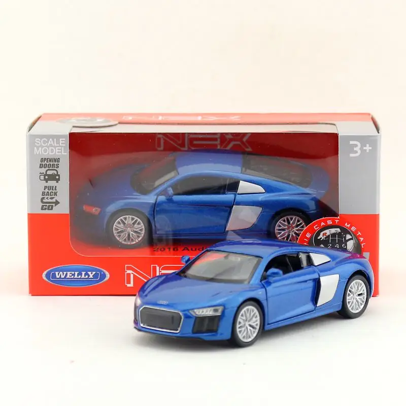 Литая металлическая модель Welly масштаб 1:36 игрушечный автомобиль Audi R8 V10