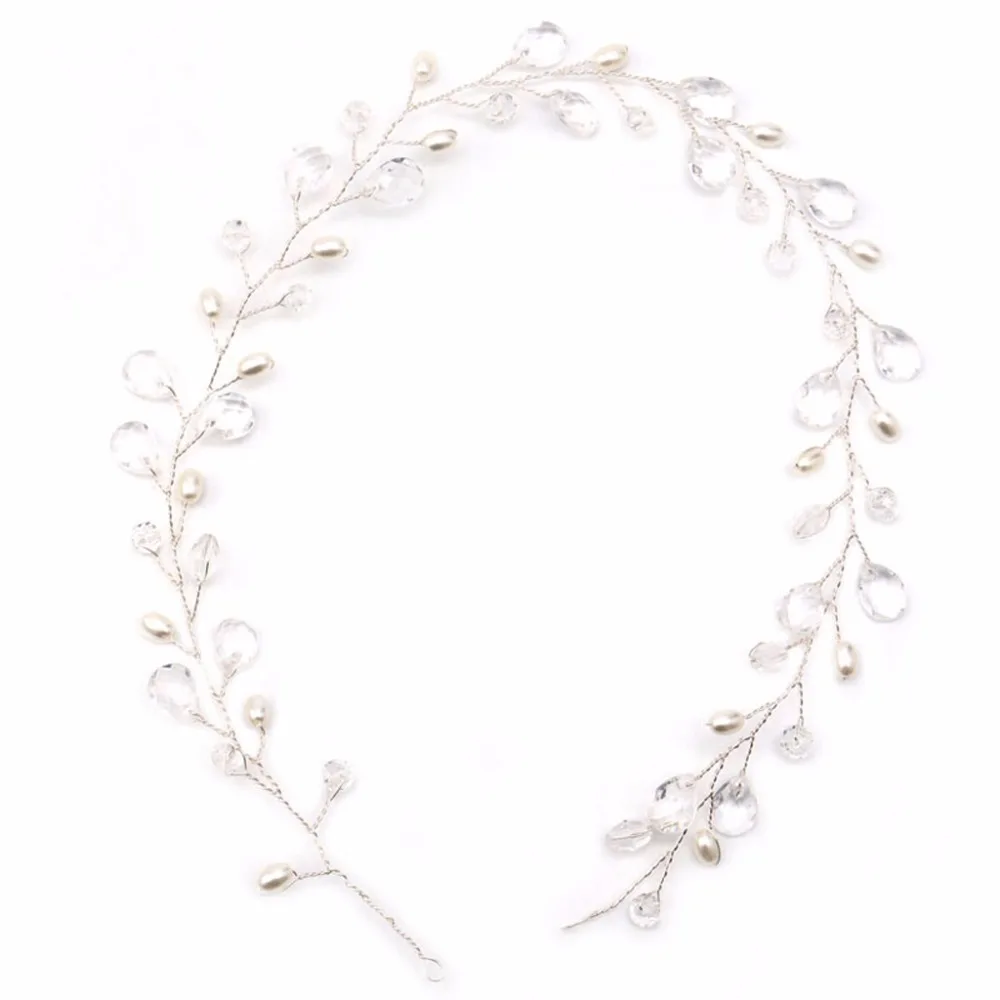 Винтажная искусственная Диадема из хрусталя и жемчуга Drop повязка на голову для