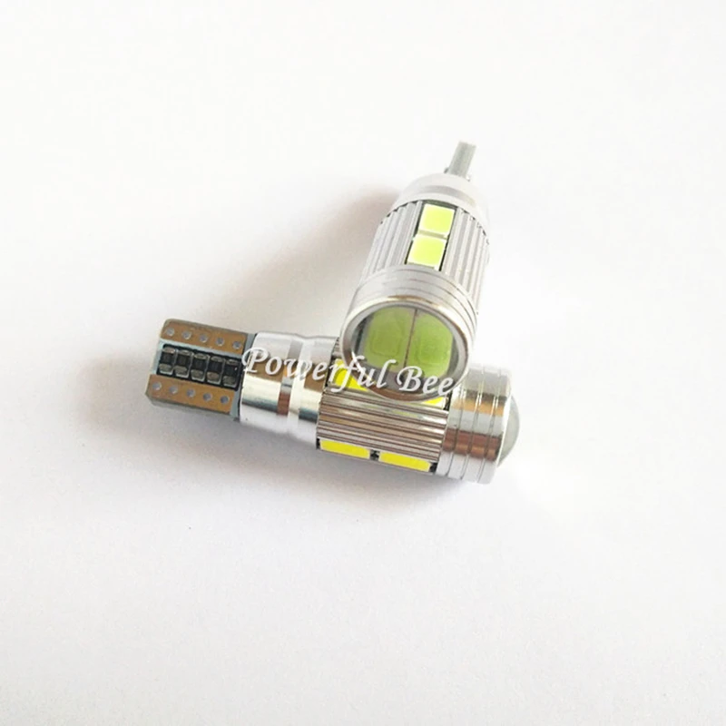 2 x CANBUS T10/w5w 10SMD 5W светодиодные зазоры Белый Желтый Янтарный зеленый розовый ошибка