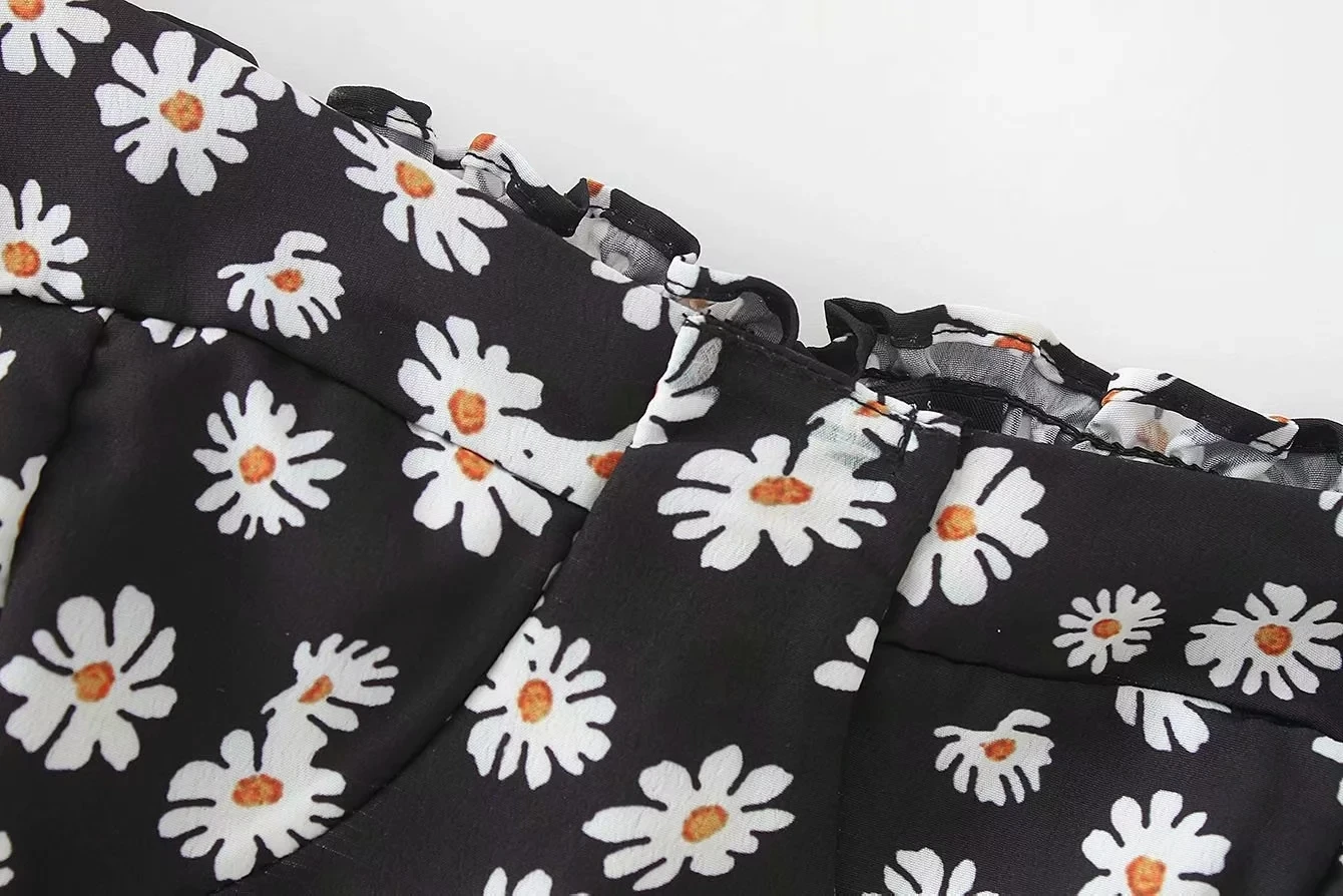 Boho женские топы летние элегантные эластичные складные женские блузки винтажный цветочный принт с длинным рукавом Корейская одежда уличная блуза