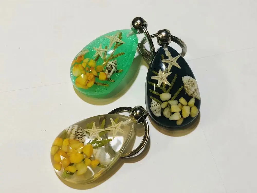 

Discount Sale Creative 6 pcs mixed color double starfish G-1 keychain