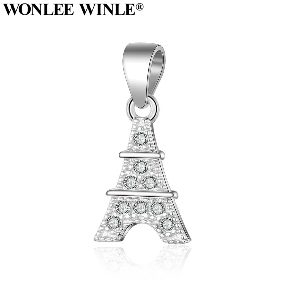 Ожерелье Wonlee Winle из стерлингового серебра 925 пробы с хрустальной подвеской в виде