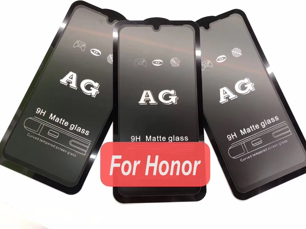 10 шт. 9 H матовое закаленное стекло AG против царапин для huawei Honor 20 Pro 20i 10 Lite 8X Max 8A Play защита экрана изогнутая защита
