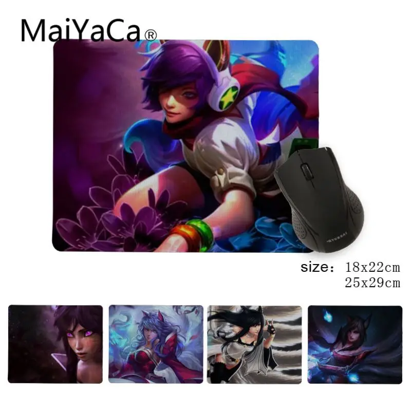 MaiYaCa the Nine Tailed Fox Beautiful коврик для мышки в стиле аниме размер 25x29 см игровые