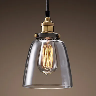 

Loft Style Retro Vintage Lamp Industrial Pendant Lighting Fixtures Edison Pendant Lights In Glass Lampshade