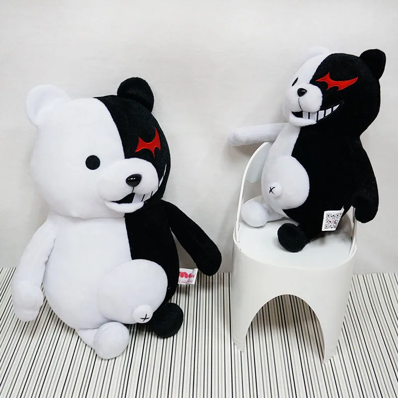 

Dangan Ronpa Super Danganronpa 2 Monokuma Black & White Bear Plush Doll Toy Soft Stuffed Animal Dolls Children Christmas Gift
