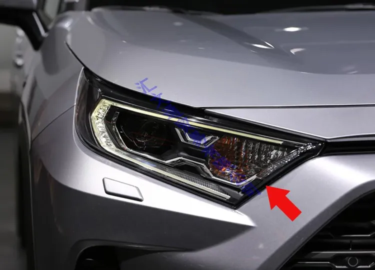 Для TOYOTA Rav4 (XA50) 2019 2020 декоративные аксессуары светильник на переднюю головку