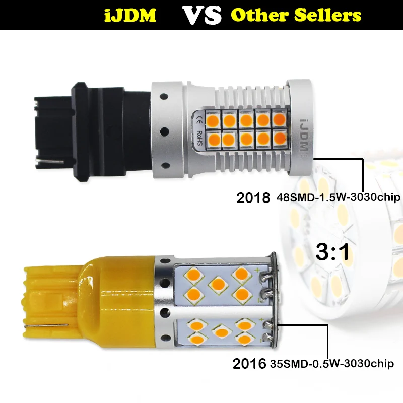 IJDM No Hyper Flash 3156 светодиодный Canbus T25 PY27W PY27/7 W Автомобильный светодиодный светильник 3030 SMD Янтарный Белый Красный Автомобильные стоп-сигналы Поворотная сигнальная лампа