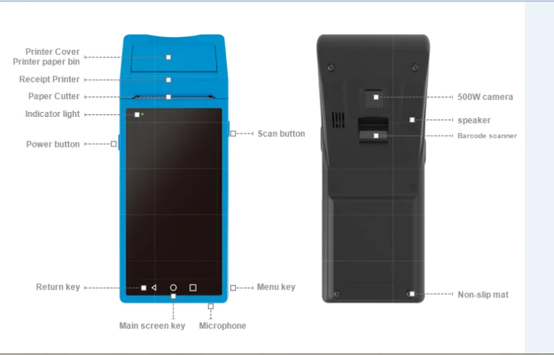 Высококачественный портативный кассовый аппарат на Android все в одном месте продажи пос-терминал, терминал в торговой точке системы