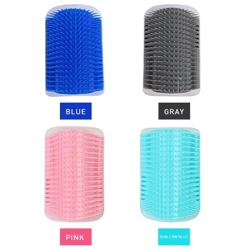 Pet Cat Corner Brush Comb Toy Play Plastic Scratch Bristles Arch Massager Self Grooming Scratcher Cats Toys Products | Дом и сад
