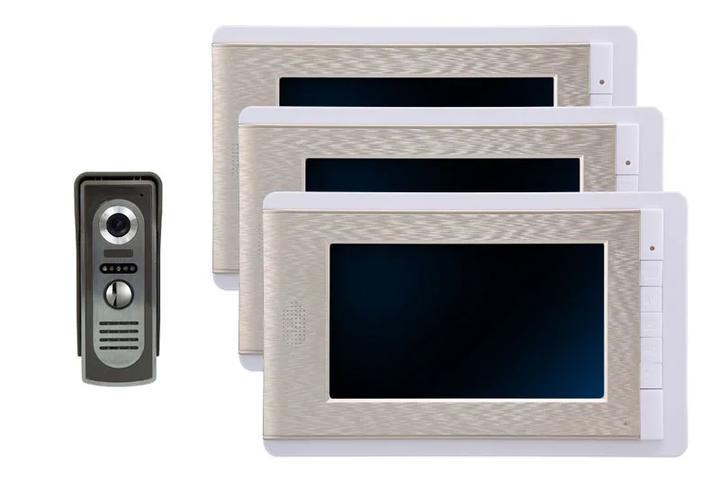 Yobangsecurity 7 дюймов Цвет ЖК дисплей вилла видео телефон двери Дверные звонки домофон