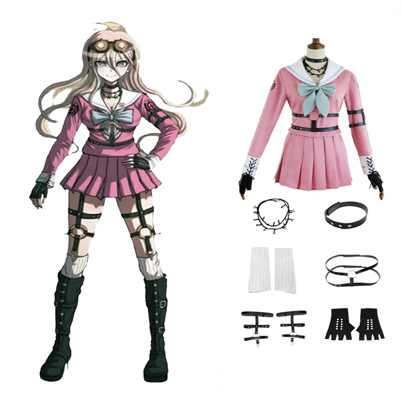Костюм для косплея из Danganronpa V3: Killing Harmony униформа ирума МИУ кролик на Хэллоуин