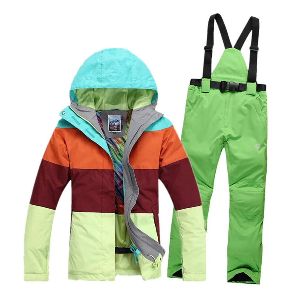 2019 Winter 5 color pants Windproof Breathable warmth Outdoor jacket women colorful ski suit skiing | Спорт и развлечения