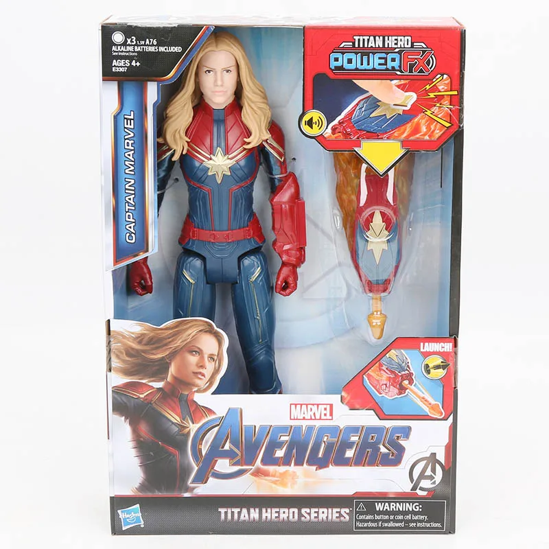 30 см электронные Мстители 4 Endgame Titan Hero Power FX Капитан Америка Железный человек