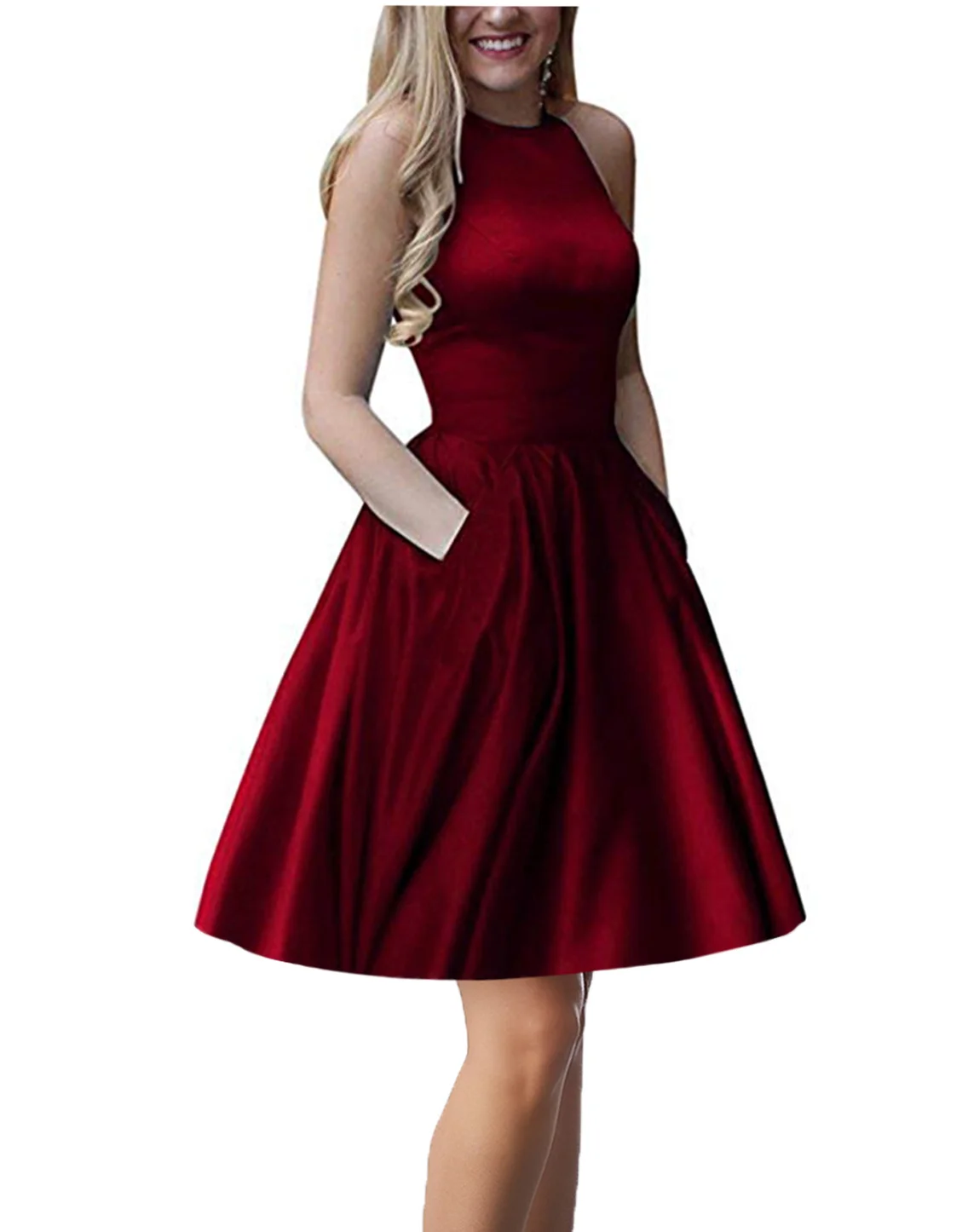 Burgundy(no beads)1 Menoqo Новое поступление сексуальные вечерние платья Vestido de Festa А-силуэт платье для выпускного Расшитое бисером карманы Robe De Soiree - Цвет: Burgundy(no beads)1