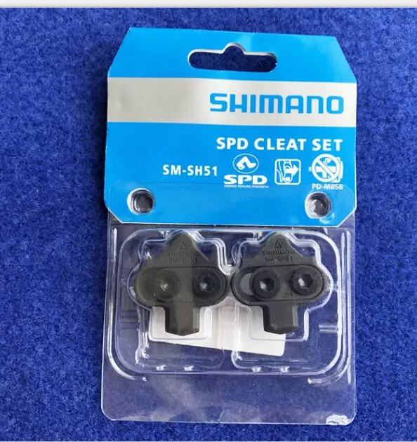 SH51 Shimano SPD SM SH51 SH56 Stollen MTB велосипед релиз мульти-релиз педали Stollen w/Cleat Mutter Platten Float berg Paar CLEAT set - Цвет: SH51