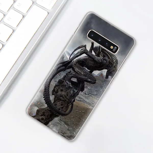 002 Чужой против Хищник чехол для телефона для samsung Galaxy S10e S10 плюс S7 S8 S9 Plus, Note 8, 9, 10, плюс S10 5G M20 M30 жесткий чехол Coque - Цвет: 002