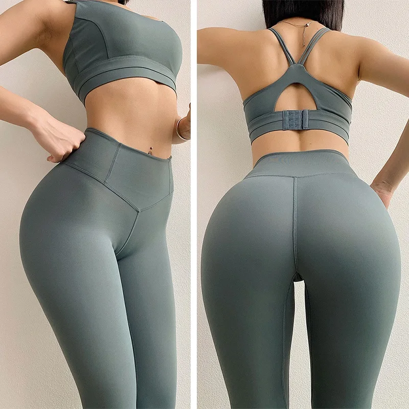 Спортивные штаны для йоги 2020 женские леггинсы с высокой талией фитнеса