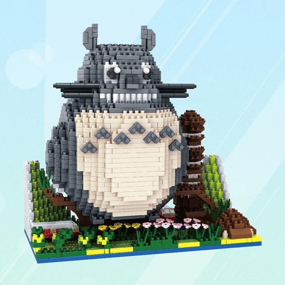1650 шт DIY сборная мультяшная фигурка Тоторо строительные нано блоки Алмазная образовательная модель Кирпичи игрушки для детей Подарки