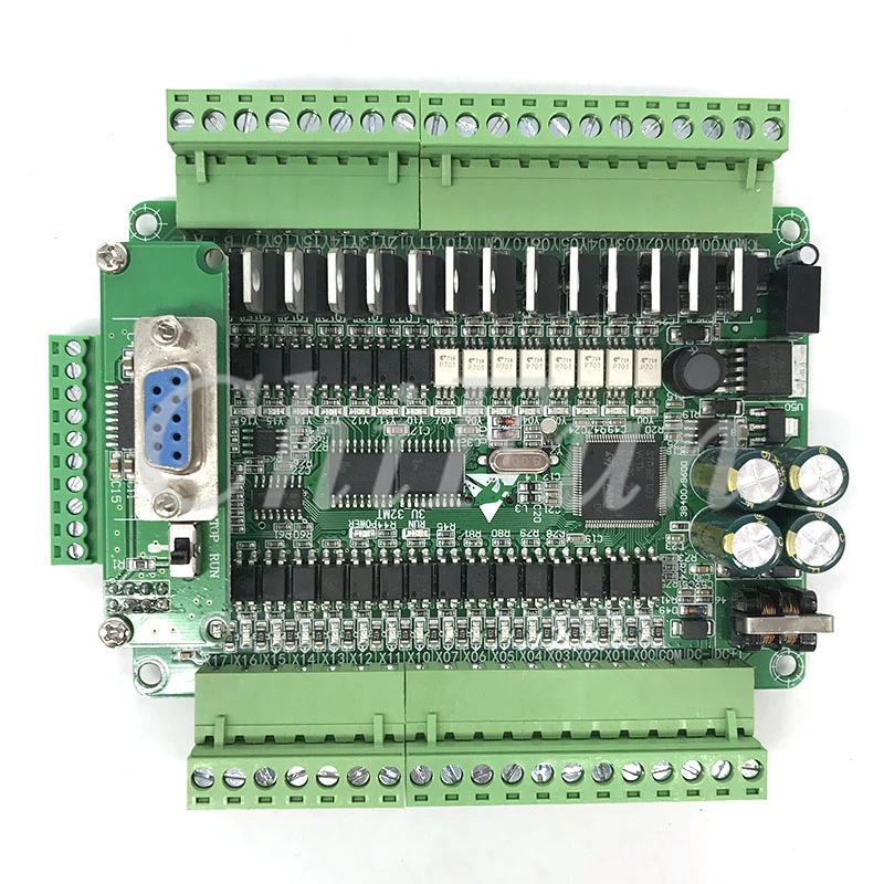FX3U 32MT PLC промышленная плата управления 6AD 2DA 8 way 100K pulse С 485 RTU коммуникационная