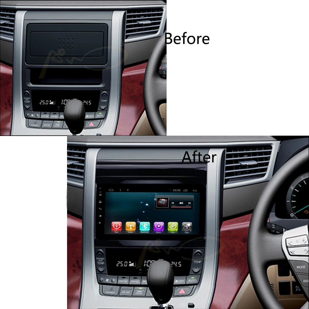 Android 7 1 автомобильное радио GPS Navi для Toyota Alphard Car Multimeida плеер навигатор стерео