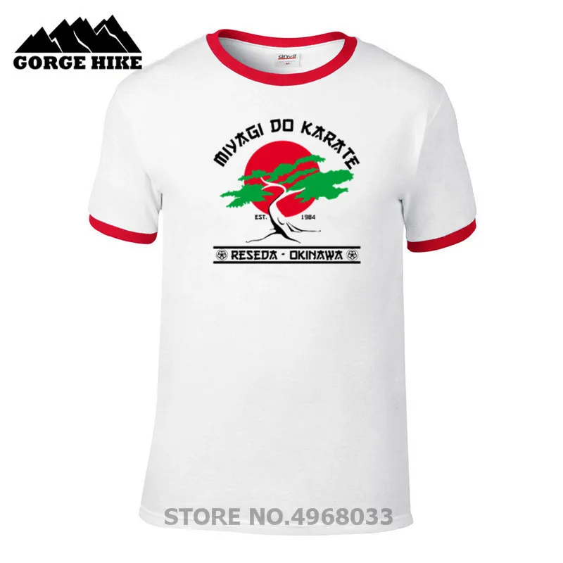 New Fashion Men T Shirt Miyagi Do Karate - Kid Cobra Kai Quality Cotton Breathable T-shirt Original Brand Manga Tshirt | Мужская одежда