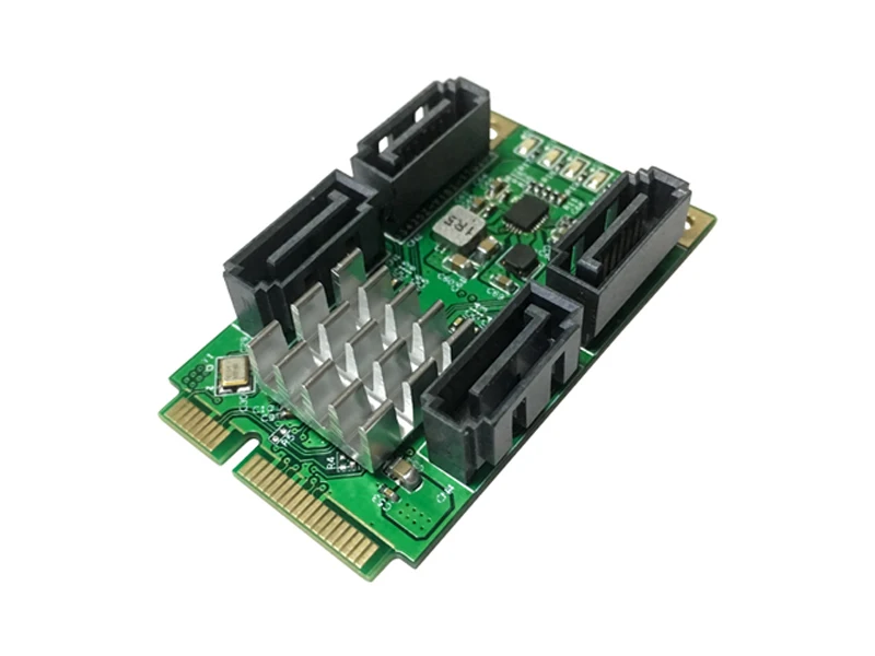 SATA мини-карта PCI-Express на 4 порта SATA3.0 6 ГБ/сек. контроллер карта адаптер | Компьютеры