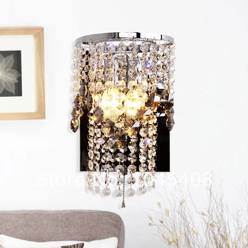 2 шт. настенные светодиодные лампы из нержавеющей стали|crystal wall light|wall lightcrystal |