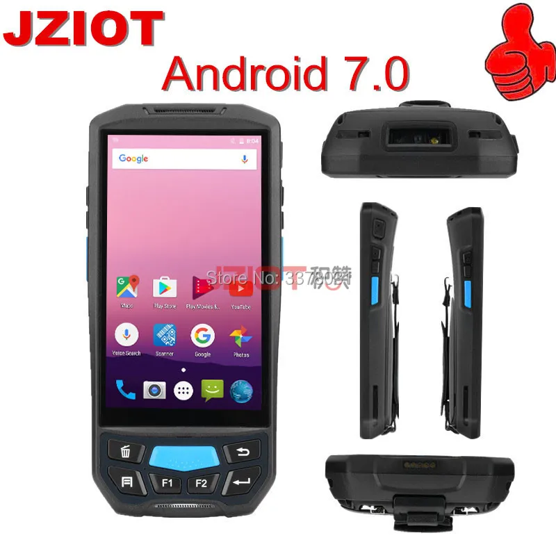 Прочный android 7 0 портативный Дата коллектор КПК с 1D/2D сканер штрих кода и RFID