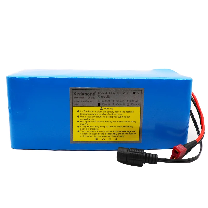 100% 36V 10S4P 8Ah 500W высокая мощность и емкость 42V 18650 литиевая батарея ebike Электрический