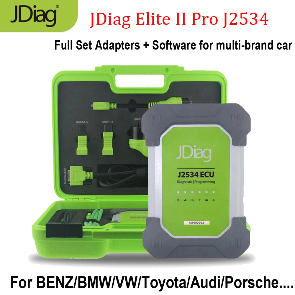 Диагностический инструмент для программирования JDiag Elite II Pro J2534 ECU полная версия