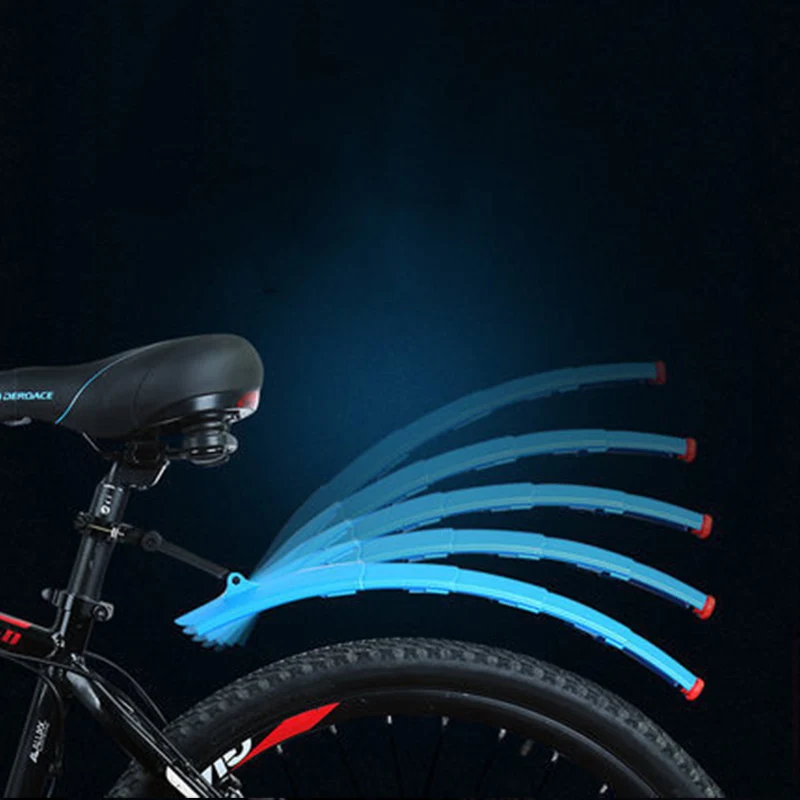 Телескопические Складные крылья для велосипеда MTB передние и задние грязевые