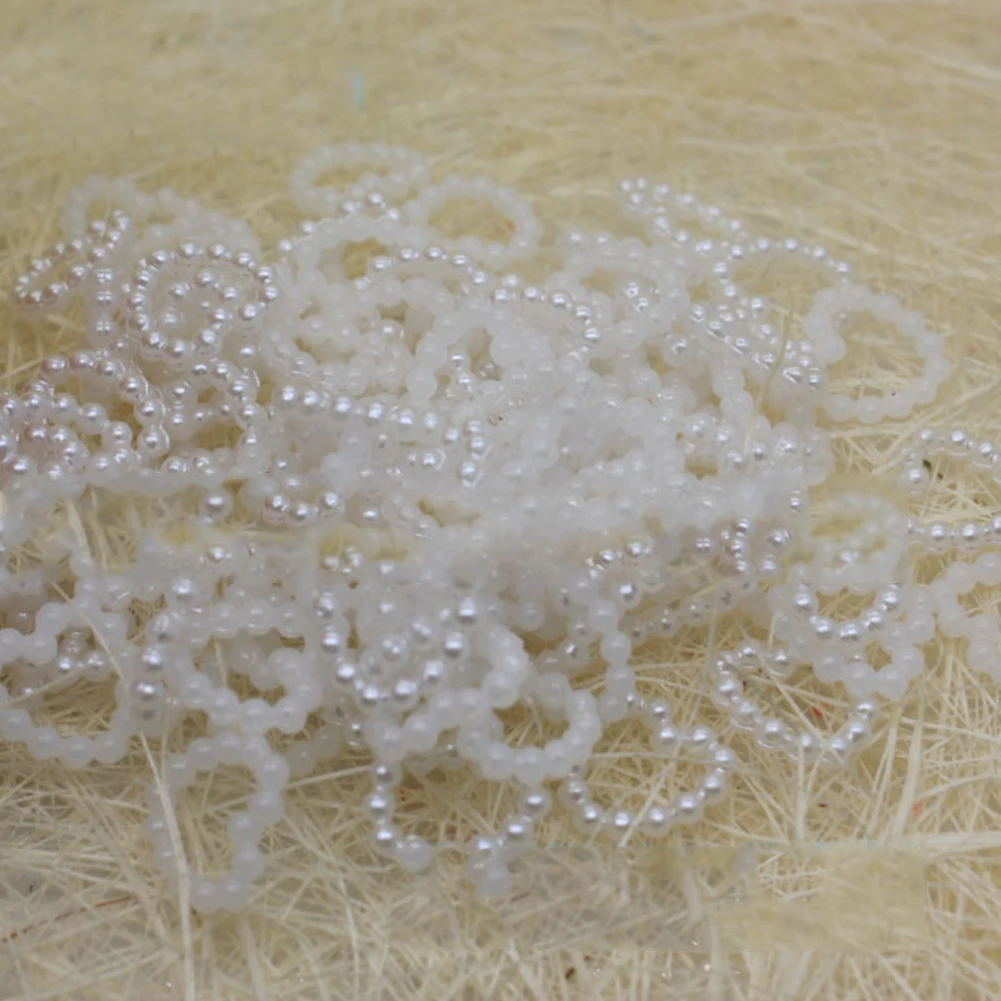 100 Pcs Crafts Wedding Garment Rounded Scatter Heart Shape ABS Imitation Pearl Clothing Decoration DIY Loose | Дом и сад