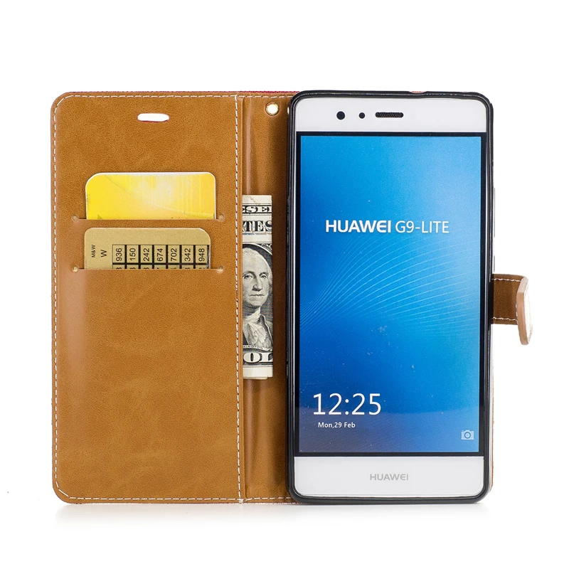 Откидной кожаный чехол Clothe для Huawei Honor 6X Магнитный кошелек с подставкой 5 дюйма|case